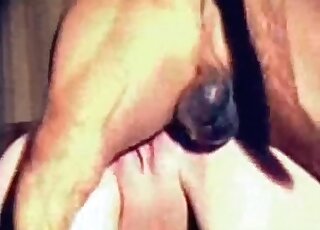 Night zoophilia sex with a decent canine
