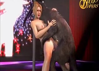 3D zoo porno movie with extreme bestial banging
