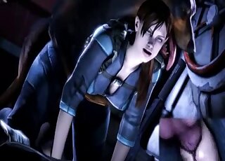Jill Valentine gets screwed by horny monsters