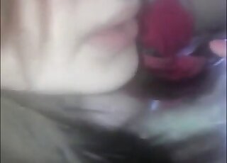 Awesome blowjob video with a greedy zoophile
