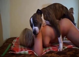 Motivated zoo whore getting pounded savagely