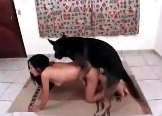 Skinny chick hardly fucked by her doggy