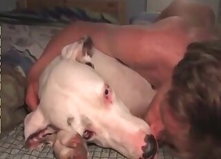 Stunning white doggy fucked hard in bedroom