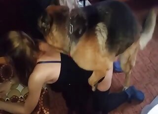 Cute doggy roughly fucked her hungry tight cunt