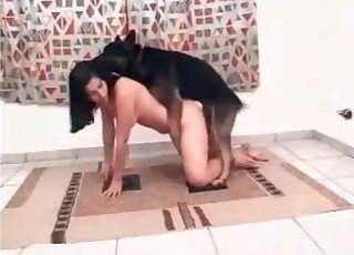 She surrenders her vagina to a greedy beast