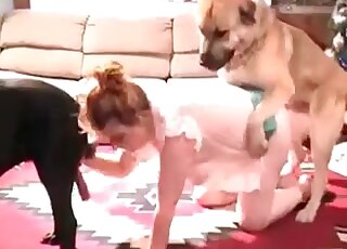 Astonishing pup adoring her succulent vagina