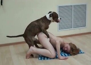 Twisted teenager and her stunning canine fucker